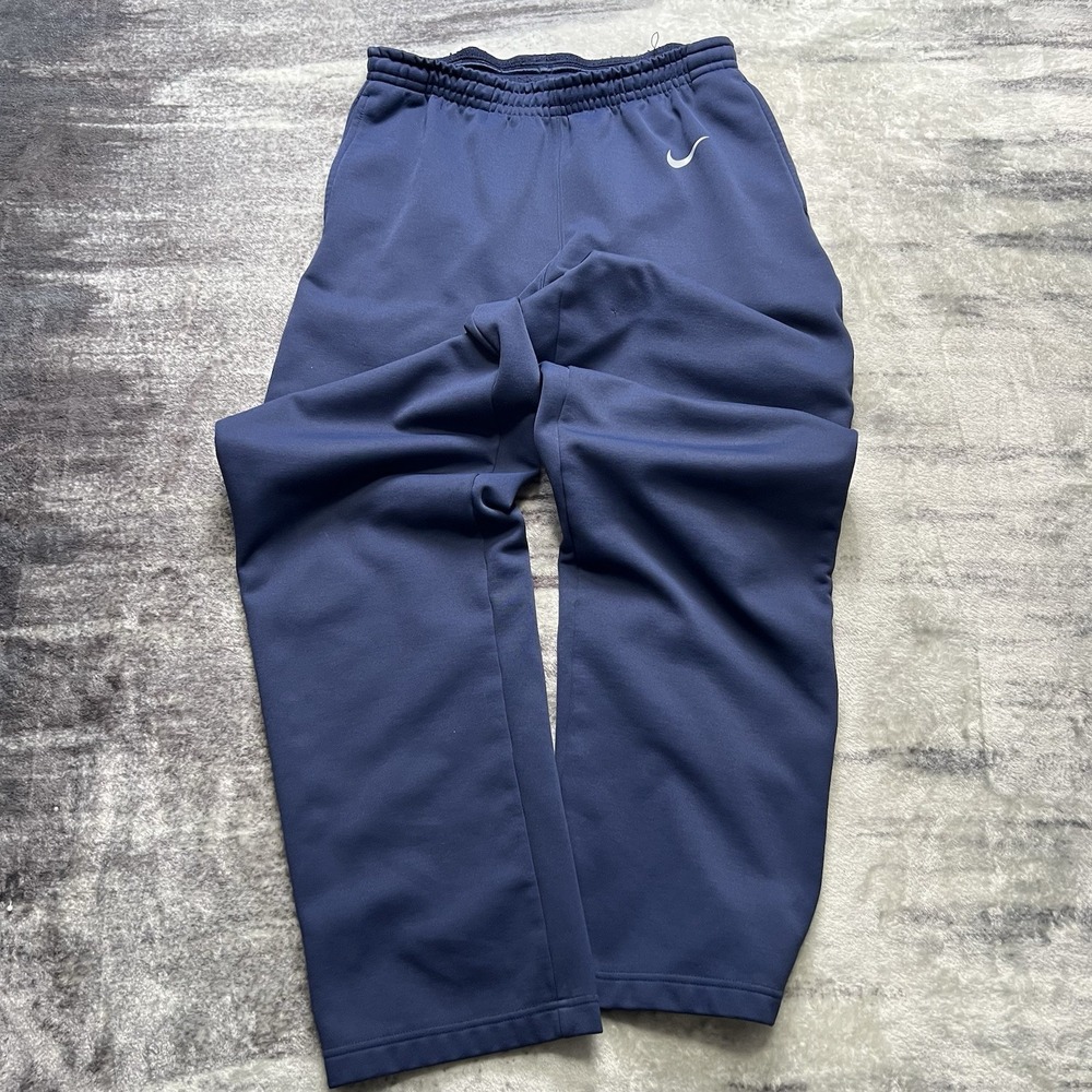 Vintage Y2K Silver Tag Nike Jogger Sweatpants Navy Blue Baggy Size M Skate